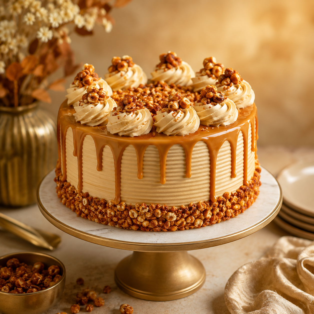Butterscotch Crunch Delight Cake